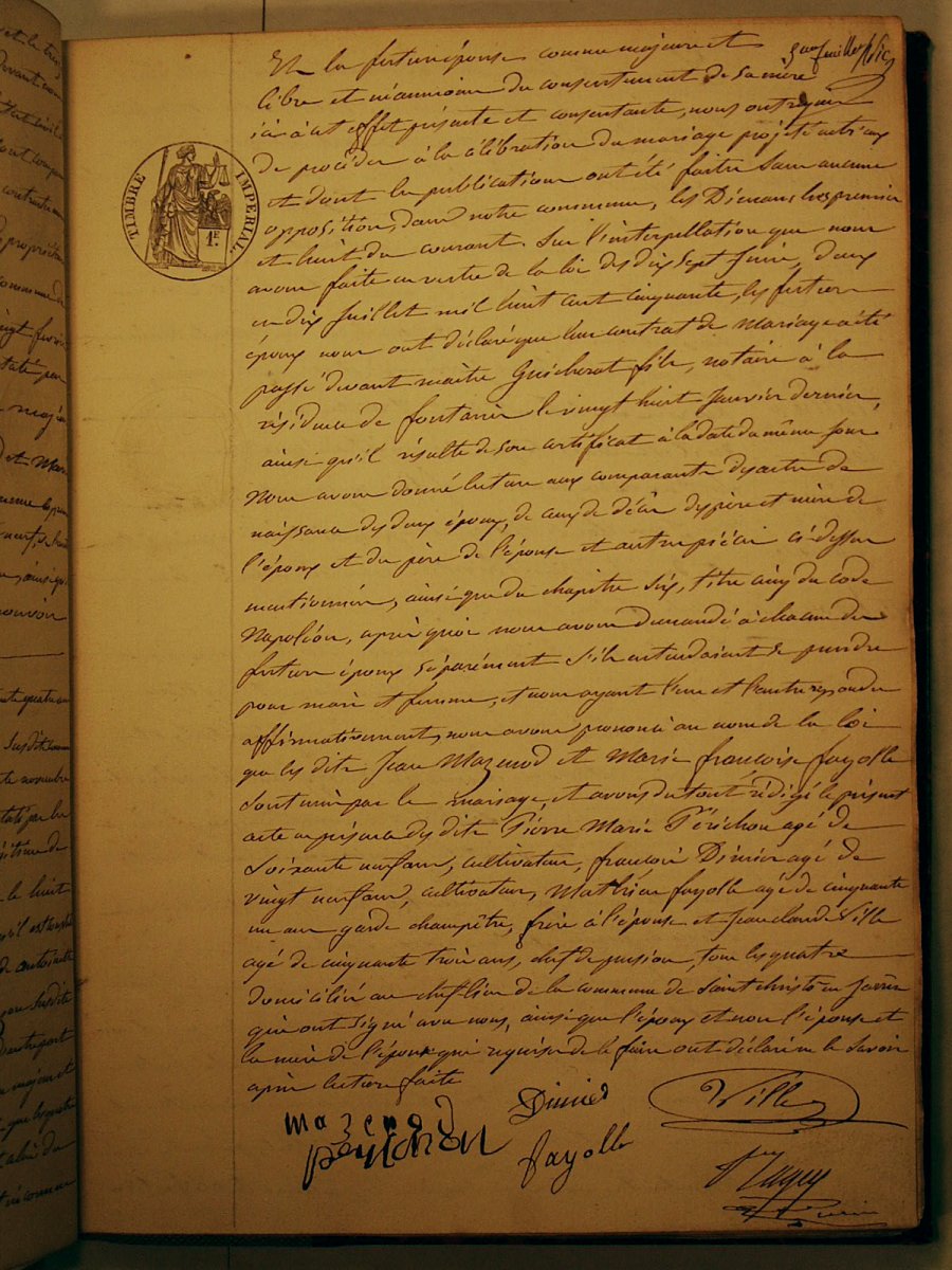 Page du registre
